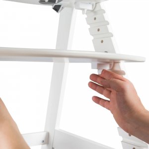 Chaise haute évolutive sit up click bois blanc laqué Roba