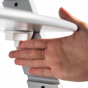 Chaise haute évolutive sit up click bois taupe laqué Roba