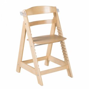 Chaise haute évolutive sit up click & fun bois naturel Roba