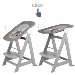 Chaise haute évolutive 2en1 born up gris miffy Roba