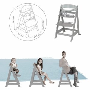 Chaise haute évolutive 2en1 born up gris miffy Roba