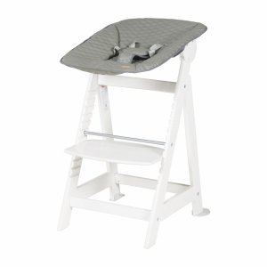 Chaise haute évolutive 2en1 born up blanc stone steppé Roba