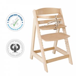Chaise haute évolutive sit up lll bois naturel Roba