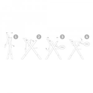 Chaise haute pliante Roba