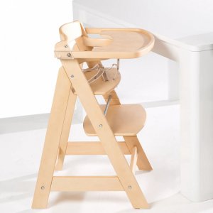 Chaise haute évolutive sit up fun bois naturel Roba