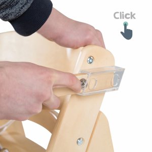 Chaise haute évolutive sit up fun bois naturel Roba