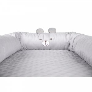 Réducteur de lit bébé ours sammy gris Roba