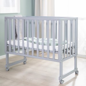 Berceau cododo 3 en 1 bois taupe avec matelas Roba