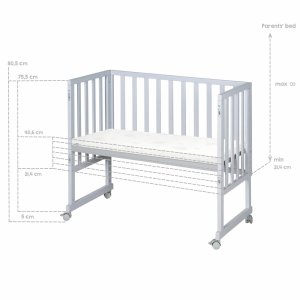 Berceau cododo 3 en 1 bois taupe avec matelas Roba
