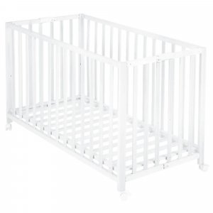 Lit pliant enfant fold up 60x120 cm bois blanc Roba