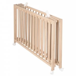 Lit pliant enfant fold up 60x120 cm bois naturel Roba