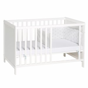 Lit bébé multifonction 60 x 120 cm blanc Roba
