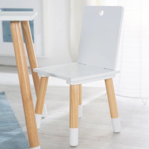 Ensemble table et chaises enfant blanc laqué Roba