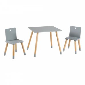 Ensemble table et chaise naturel Roba