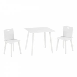 Ensemble table et chaises enfant blanc Roba