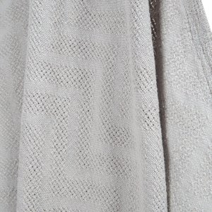 Couverture bébé tricot 80x80 cm gris argenté Roba
