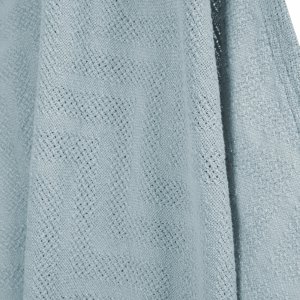 Couverture bébé tricot 80x80 cm bleu ciel Roba
