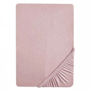 Drap-housse en jersey 40x90cm - 45x90cm lil planet rose/mauve Roba