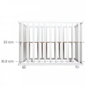 Parc bébé pliable 74 x 100 cm taupe Roba