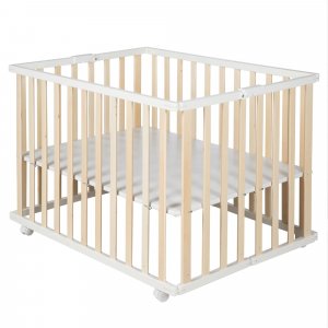 Parc bébé pliable 74 x 100 cm naturel Roba