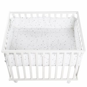 Parc bébé 75 x 100 cm blanc et tapis de parc sternenzauber Roba