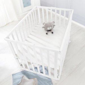 Parc bébé pliable 74 x 100 cm blanc Roba