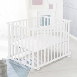 Parc bébé pliable 74 x 100 cm blanc Roba