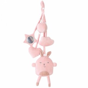 Arche d'éveil avec jouets suspendus rose Roba