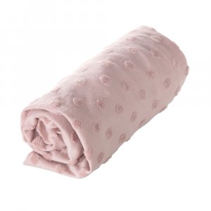 Housse matelas à langer 75 x 85 cm rose/mauve Roba