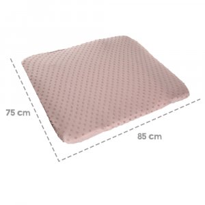 Housse matelas à langer 75 x 85 cm rose/mauve Roba