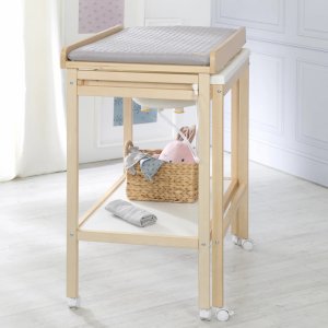Table à langer avec baignoire baby pool et matelas à langer gris Roba