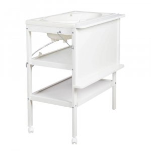 Table à langer pliable avec baignoire baby pool et matelas à langer roba style gris Roba