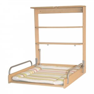 Table à langer murale naturelle avec matelas à langer dschungelbaby Roba