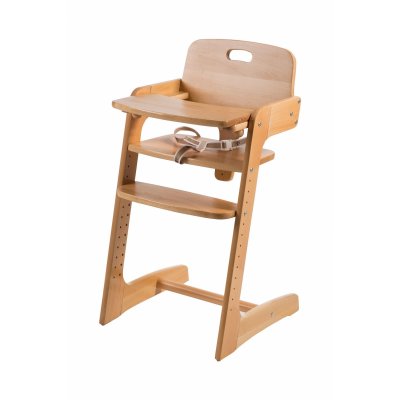 Chaise haute évolutive kid up bois massif naturel