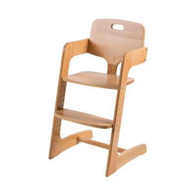 Chaise haute évolutive kid up bois massif naturel