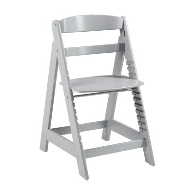 Chaise haute évolutive sit up click bois taupe laqué