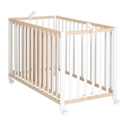 Lit pliant enfant fold up 60x120 cm bois bicolore