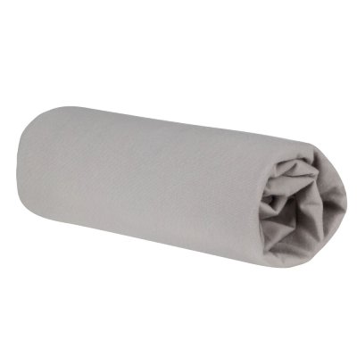 Drap-housse en jersey 40x90cm - 45x90cm lil planet gris argenté