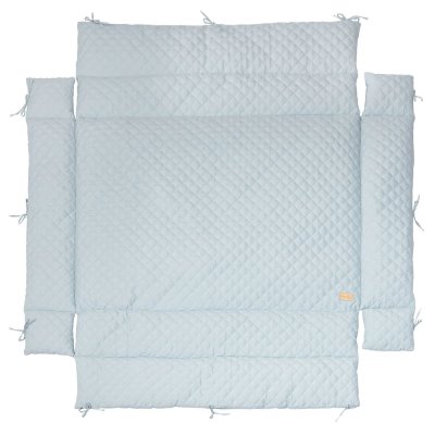 ROBA Tapis de parc universel 75 x 100 à 100 x 100 cm rembourré roba style bleu clair