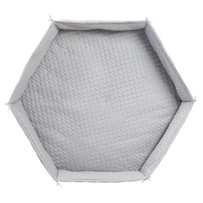 ROBA Tapis de parc bébé hexagonal gris argenté