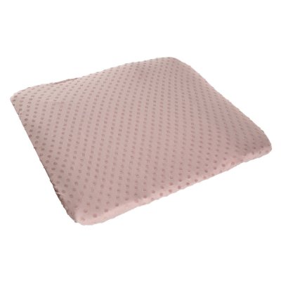 Housse matelas à langer 75 x 85 cm rose/mauve