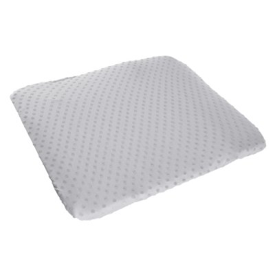 Housse matelas à langer 75 x 85 cm gris argenté
