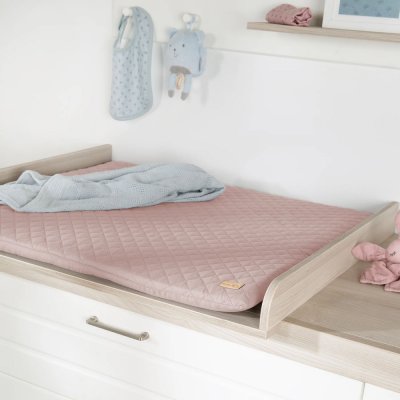 Matelas à langer 85 x 75 cm rose/mauve