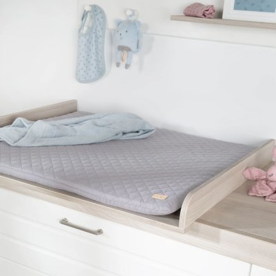 Matelas à langer 85 x 75 cm gris argenté