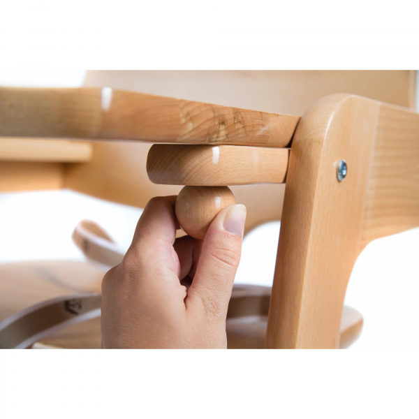 Chaise haute évolutive kid up bois massif naturel Roba