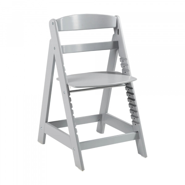 Chaise haute évolutive sit up click bois taupe laqué Roba