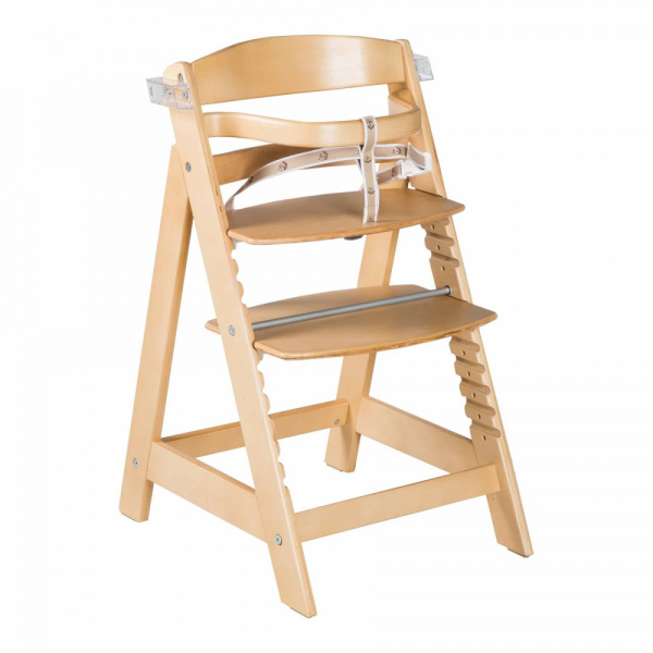 Chaise haute évolutive sit up click & fun bois naturel Roba