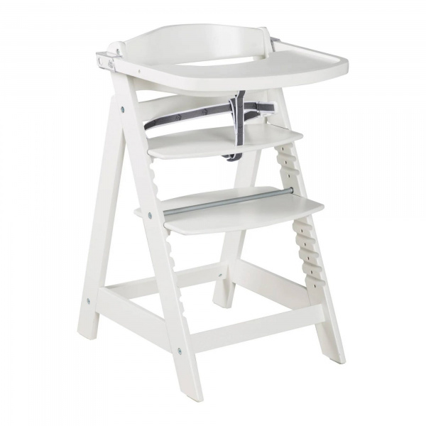 Chaise haute évolutive sit up click & fun bois blanc Roba