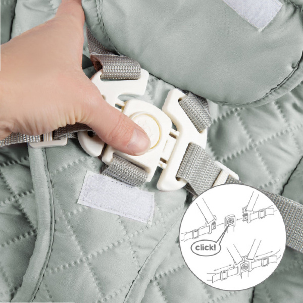 Chaise haute évolutive 2en1 born up blanc stone steppé Roba