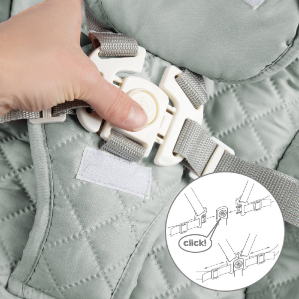 Chaise haute évolutive 2en1 born up naturel vert givré Roba